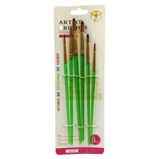 Bộ 6 Cọ Peng Cheng SO-02 - Màu Xanh Lá