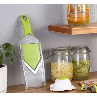 Dụng cụ bào củ quả inox  kèm 2 lưỡi  - 35.5x11cm 443g