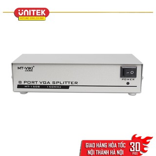 Bộ chia VGA 1 ra 8 MT VIKI - VGA 1x8 VIKI - Bộ chia VGA 1 ra 8 màn hình TV, máy chiếu