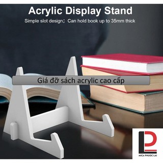 Giá đỡ sách acrylic cao cấp/ Kệ mica trưng bày sản phẩm