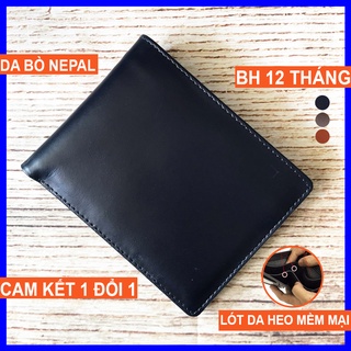 Ví nam Da bò thật Nappa Cao cấp, bóp nam da thật thời trang cao cấp