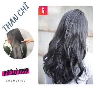 Thuốc nhuộm tóc THAN CHÌ chăm sóc tóc tại nhà tặng đầy đủ dụng cụ kèm oxy trợ nhuộm