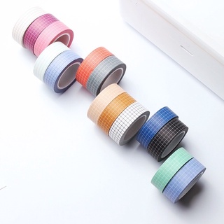 [FULL CUỘN] KimiTape Washi tape caro grid ô vuông 5m, 10m trang trí Bullet Journal