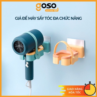 [GOSO] Giá Treo Máy Sấy Tóc Treo Nhà Tắm Dán Tường Bằng Nhựa Cao Cấp