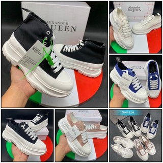 Giày MC Queen đen trắng hồng 2020 2021