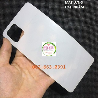 Dán PPF Samsung Note 10 Lite dành cho màn hình, mặt lưng, full lưng viền siêu bảo vệ loại bóng, nhám