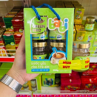 Lốc nước yến Babi Green Bird 4x72G (tặng 1 hủ)