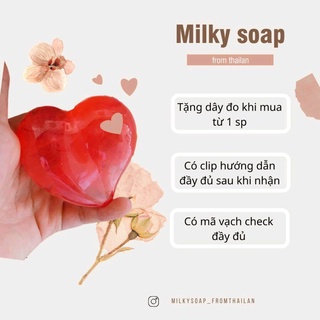 [hot sale][BÁN LẤY SỐ LƯỢNG] 1HOP XÀ PHÒNG TĂNG VÒG 1 THÁI LAN CHÍNH HÃNG MILKYSOAP BOM BOM TĂNG 2CM