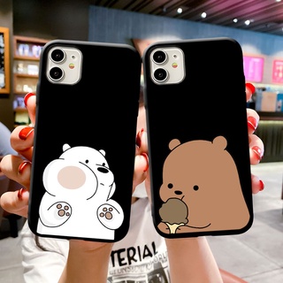 Ốp Điện Thoại Mềm Mặt Nhám Hình Gấu 3 Cho OPPO A1 A1K A3 A3S A5S A7 A11K A12 A12E A15 A15S A16 A37 A39 A53S A54 A57