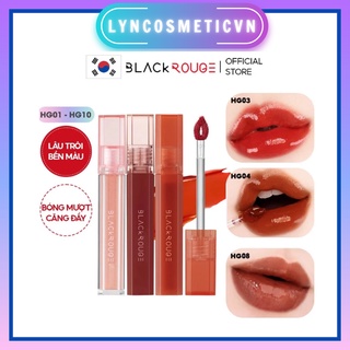 (Sẵn HG08 - Bill Hàn) Son Tint Bóng Siêu Lì Có Màu Son Black Rouge Half N Half Water Glow