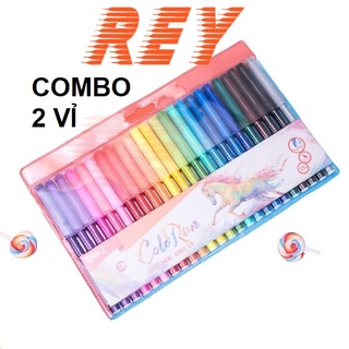 [Giao hỏa tốc] COMBO 2 vỉ bút lông màu Colorun Felt Pen Deli  C10003 - C10013 - C10023