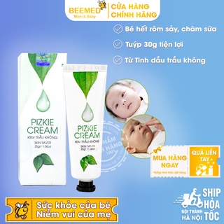Kem trầu không Pizkie, giảm hăm, ngứa da, rôm sảy, chăm sóc da cho bé và cả nhà - Mẫu mới tuýp 30g