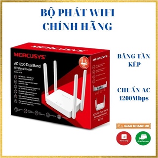 Cục phát wifi mercusys AC10 băng tần kép chuẩn AC1200 - Bộ phát wifi router có chức năng kích wifi không dây