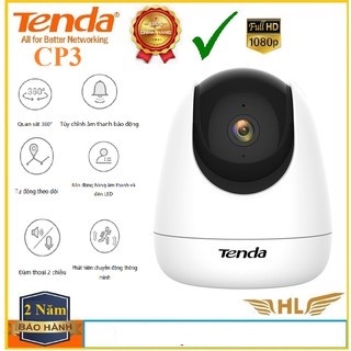 Camera Wifi Tenda CP3 IP Camera quay quét FullHD 1080P- Hàng Chính Hãng