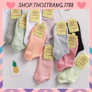 [❌RẺ VÔ ĐỊCH❌ ]Tất/Vớ Cotton Màu Trơn Thoáng Khí Thời Trang Hàng Xuất Nhiều Màu 88157 shop thời trang 7788