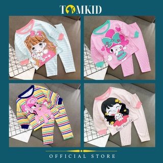 Bộ dài tay bé gái cotton TomKids 9-25KG