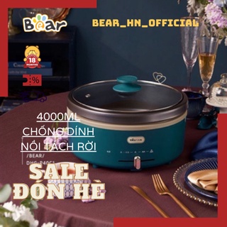 Nồi lẩu chiên xào đa năng chính hãng Bear dung tích 4L model DHG-P40C1( Mẫu mới)