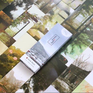 Hộp 30 bookmark hoạ tiết cổ trang, phong cảnh cổ đại, cổ phong trang trí cổ điển