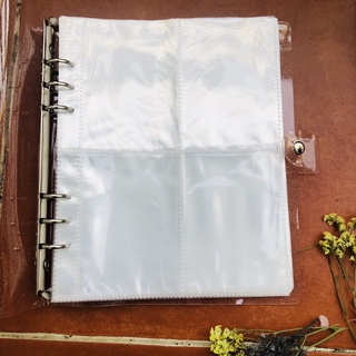 [A4 lùn 6 còng] Bìa lẻ hoặc nguyên cuốn Binder nhũ vuông 6 còng A4 lùn