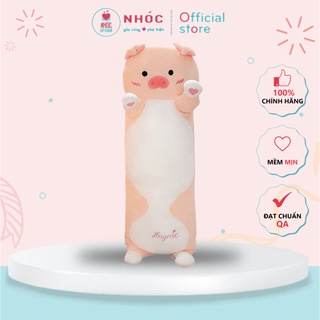 Gấu Bông Gối Ôm Heo Bụng Thêu Nằm SIZE LỚN Hàng Cao Cấp Lông Mịn Bông Mềm  Đồ Chơi Cho Bé An Toàn Dễ Thương TC - NHÓC