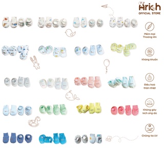 Set bao tay, bao chân Arich họa tiết xinh xắn cho bé