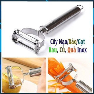 Nạo Gọt Hoa Quả Inox Loại 2 Lưỡi Siêu Hot chất liệu Inox siêu bền sáng