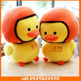 Vịt tiktok nhồi bông đội mũ