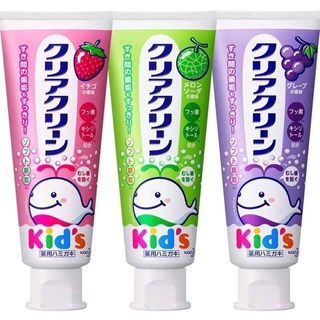 Kem đánh răng Kao Kid's [HÀNG CHUẨN] Nhật Bản tuýp 70g các vị cho bé