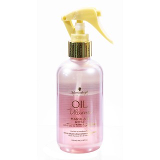 Xịt dưỡng xả khô Schwarzkopf OIL Ultime Marula &amp; Rose Light Oil-In-Spray Conditioner 200ml