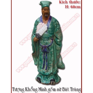 Tượng Khổng Minh 2 màu siêu đẹp