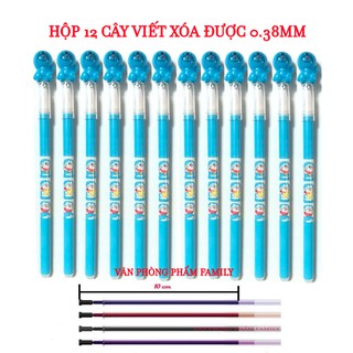 Hộp 12 cây viết xóa được ngòi nhỏ 0.38mm an toàn khi sử dụng.Có thể tẩy xóa rất nhanh chóng và thuận tiện