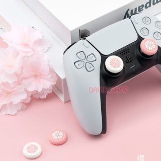 Núm bọc analog Sakura (hoa anh đào) cao cấp hãng Geekshare cho tay cầm Pro Controller, DuaSense, DualShock 4