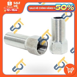 [DÀI 50mm &amp; 70mm] Lơ đều ren trong ren ngoài dân dụng BSP - Bằng Inox (Adaptor female to male) Sơ mi cả rá ngược
