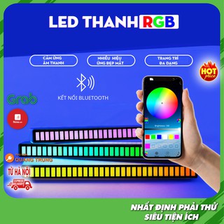Led thanh nháy theo nhạc, đèn led nháy theo nhạc cực hot, kết nối điện thoại qua bluetooth, điều chỉnh màu sắc