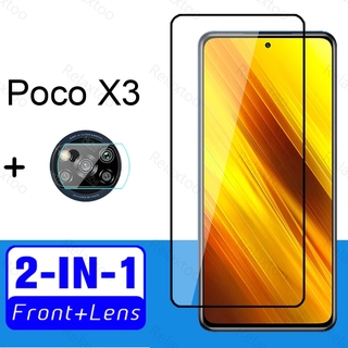Kính Cường Lực 2 Trong 1 Bảo Vệ Màn Hình Cho Xiaomi Mi Poco X3 Poco X3