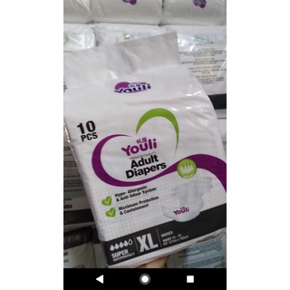 Tã/bỉm dán người lớn Youli cao cấp size XL10 ( 125-165cm )