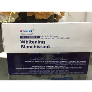 Miếng dán răng Crest Supreme (1 gói tách hộp) chính hãng hàng Mỹ