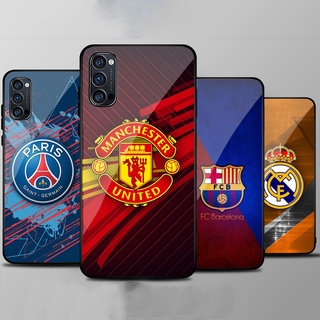 Ốp Lưng OPPO RENO 4,RENO 4 PRO, RENO 5,RENO 6 5G, RENO 6Z 5G mặt kính cường lực cao cấp In hình Câu Lạc Bộ Bóng Đá