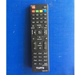 Điều khiển đầu thu TOP T2 ,Remote từ xa đầu truyền hình mặt đất Top-T2