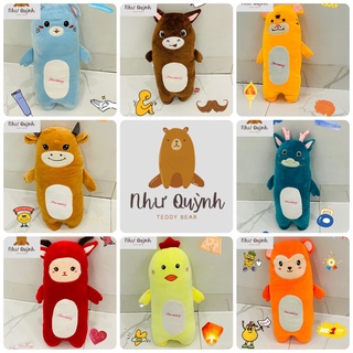 Gối trẻ em 12 con giáp dành cho bé siêu dễ thương Kich thước 25x65cm