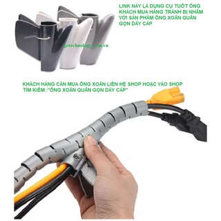 Dụng cụ tuốt ống cho dây ruột gà xoắn, ống nhựa xoắn,giá cho 1 cái có sẵn mầu ghi, trắng, xám