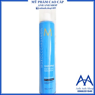 Gôm xịt giữ nếp linh hoạt Moroc