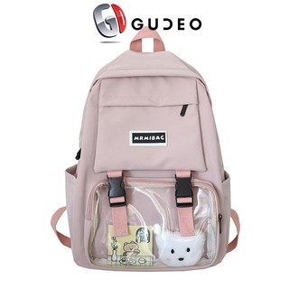 Balo nữ balo đi học MrMi Hàn Quốc túi trong suốt giá rẻ đẹp nhỏ xinh, chống thấm - Hàng Nhập Khẩu GUDEO