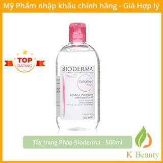 Nước Tẩy Trang Bioderma Créaline H2O Hồng (100ml500ml) [Hàng Pháp]