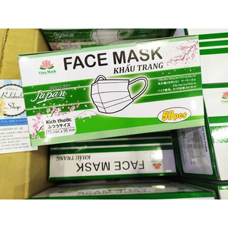 Hộp 50 cái khẩu trang y tế VINAMASK chất lượng chuẩn Nhật