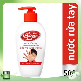 Nước rửa tay Lifebuoy Bảo vệ vượt trội 10 chai 500g