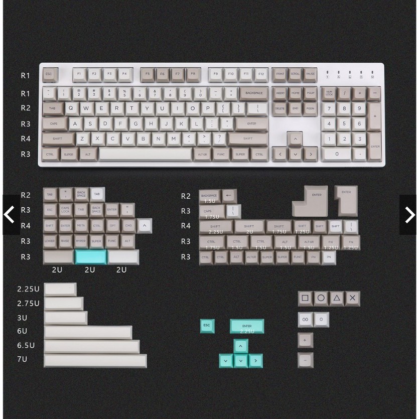 Set Keycap SA Retro FULL 259
