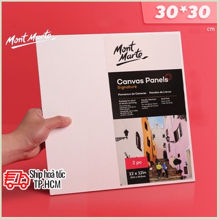 Bộ 2 Tấm Canvas Panels 30.5x30.5cm Mont Marte - CMPL3030 - Canvas Vẽ Tranh, Toan Vẽ Tranh