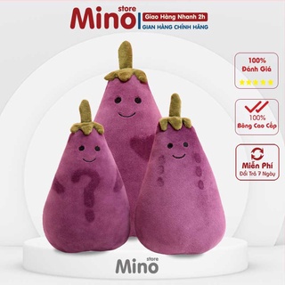 Gấu Bông Cà Tím Biểu Cảm Dễ Thương Mềm Mịn Cao Cấp MINO TH33