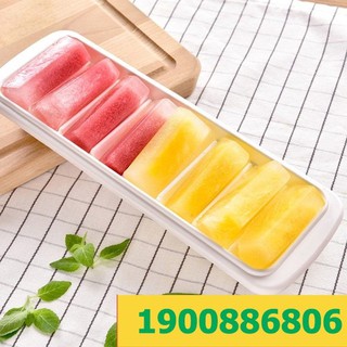 KHAY LÀM ĐÁ INOMATA CÓ NẮP ĐẬY HÀNG NHẬT NỘI ĐỊA , LOẠI 8 VIÊN - MADE IN JAPAN an toàn, tiện dụng